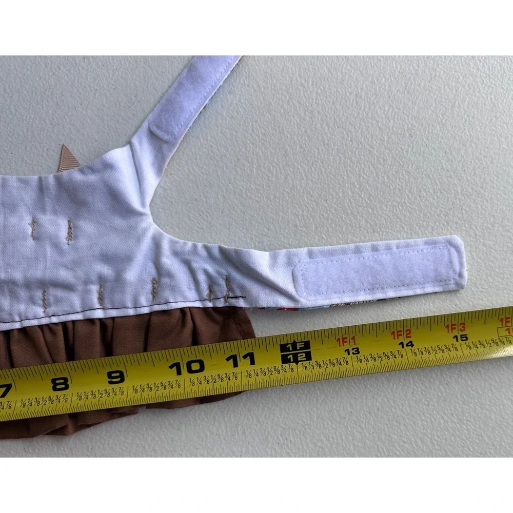 XS Small Dog Dress Brown Bow Skirt Puppy Cat Party Outfit Boutique‎ Glam Pet Paw